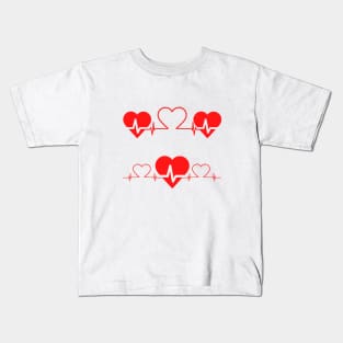 Red Heartbeat Kids T-Shirt